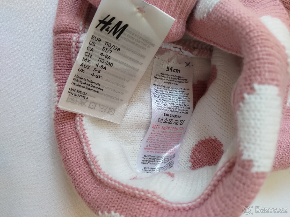 Set nových dívčích teplých věcí: čepice + rukavice - 2