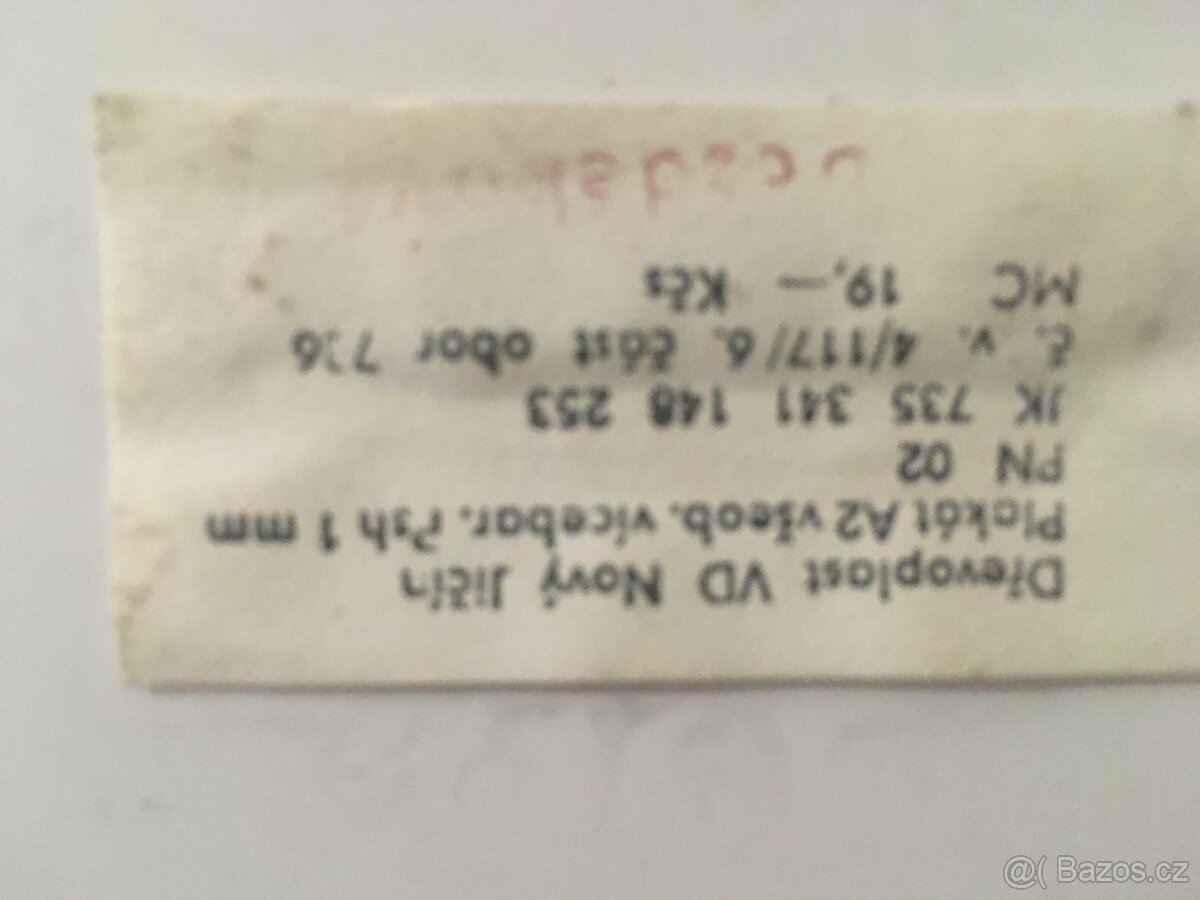 Plastová stará cedule reklamní - 2