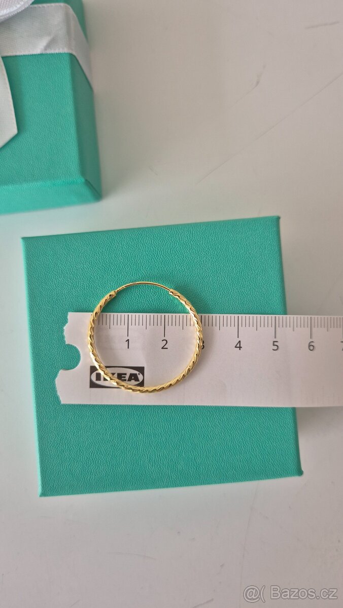 Nové stříbrné pozlacené kruhy - 2