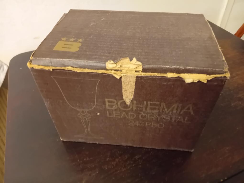 sada broušených sklenic - pozůstalost - 2