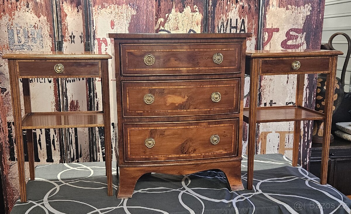 Šupliková komoda 2 x stolek - 2