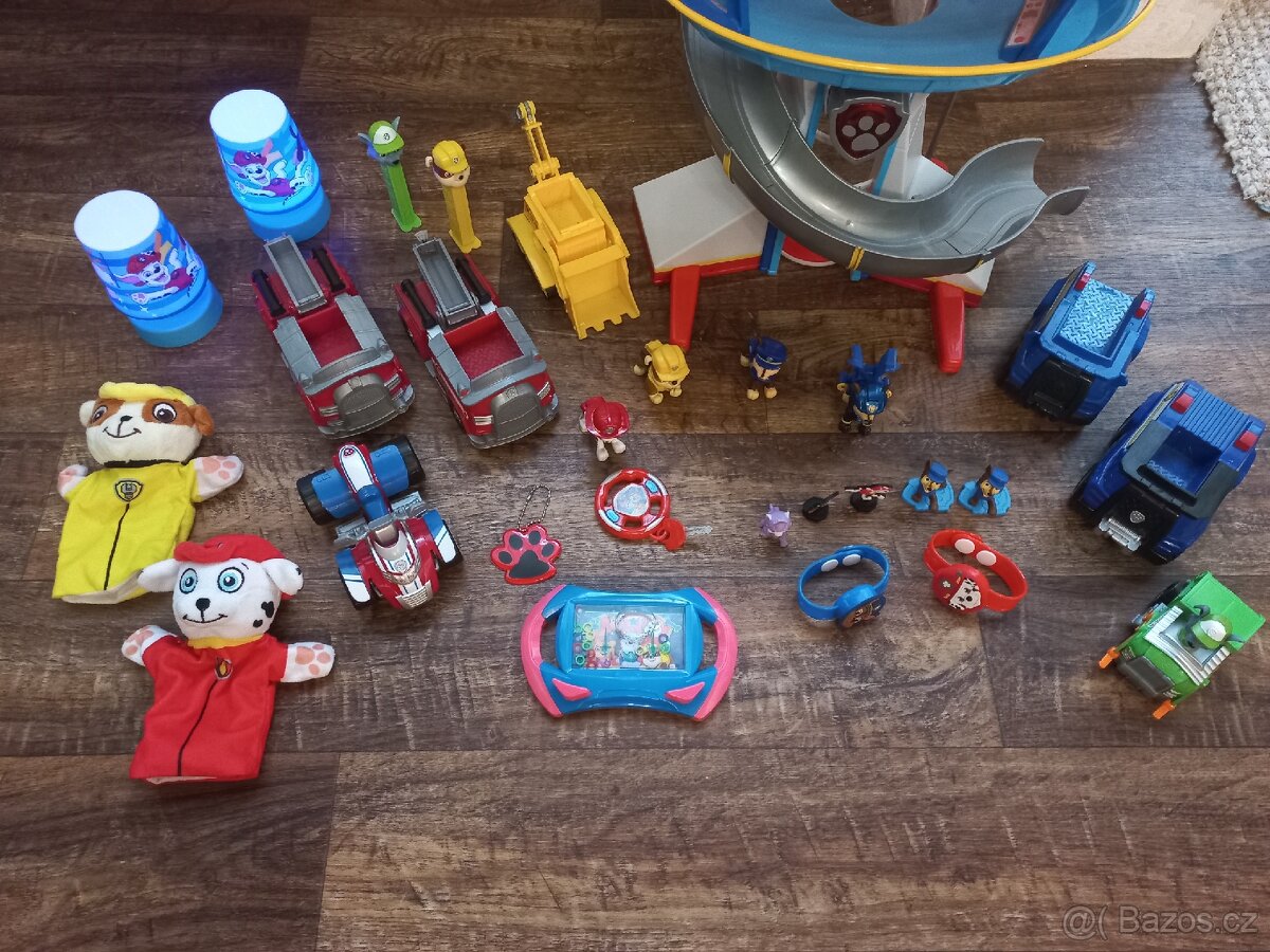 Tlapková patrola - věž, auta, figurky, lampičky - 2