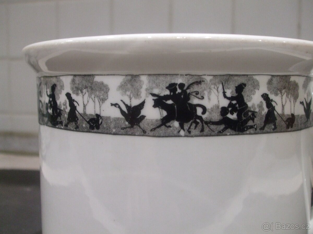 Velký starý porcelánový hrnek - 2