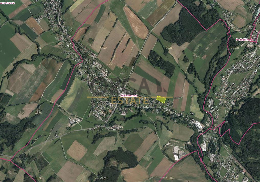 0,93 ha pozemku v k.ú. Dolní Branná - 2