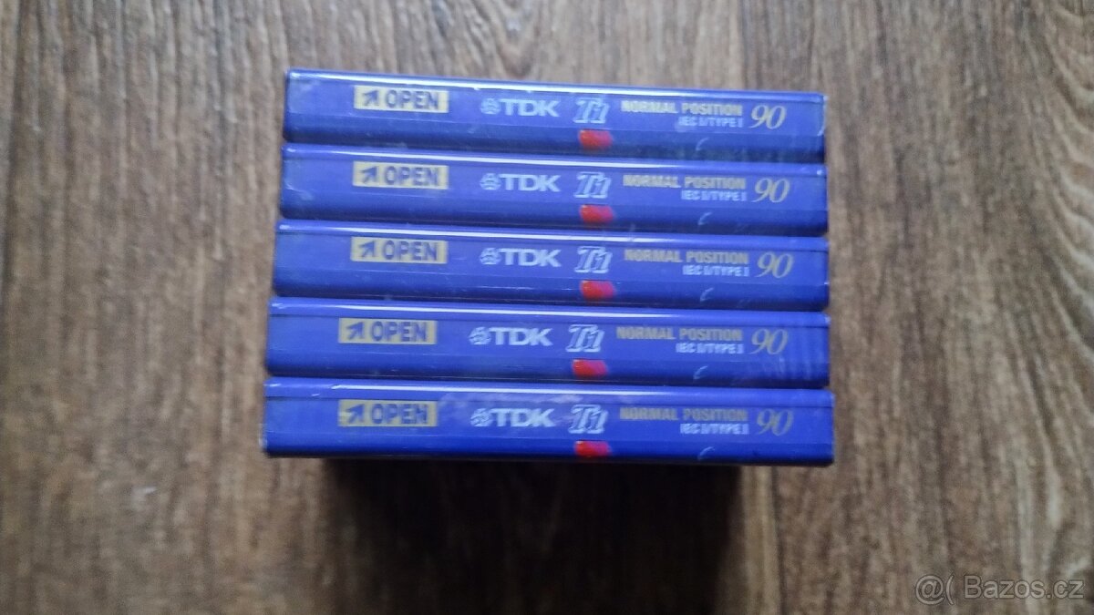 Audiokazety TDK-5 kusů nové - 2