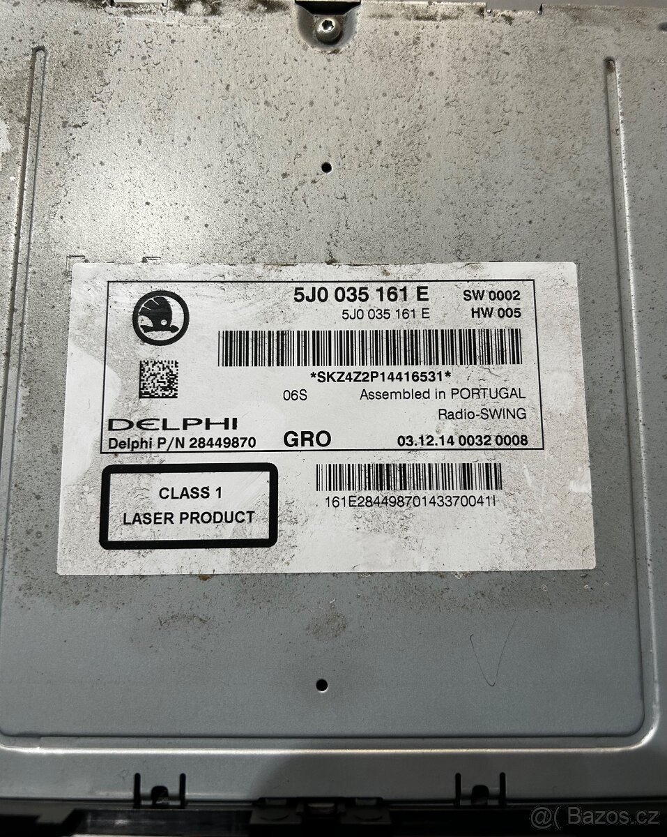 Autorádio Swing Škoda Rapid - 2