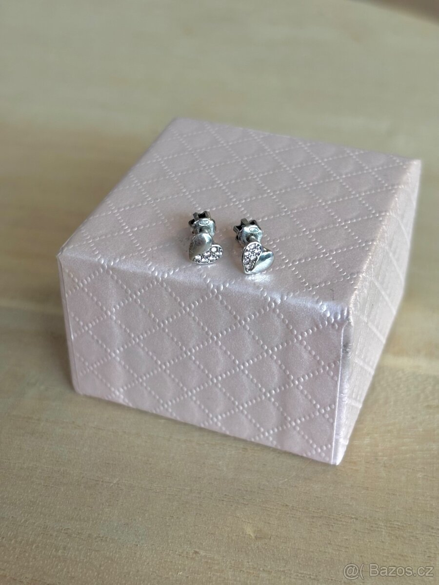 Divci náušnice z bílého zlata - 2