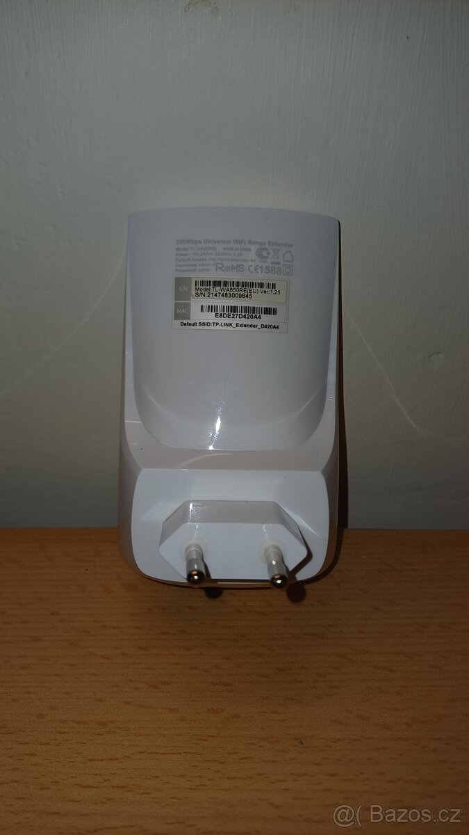 Prodám Wi-Fi Extender TP-LINK TL-WA850RE - 2