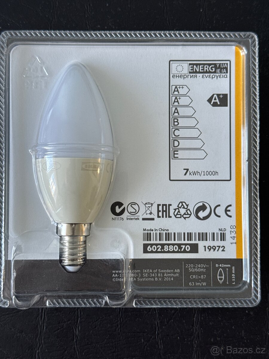 LED žárovka IKEA E14 400lm 6,3W(6.3w) - 2
