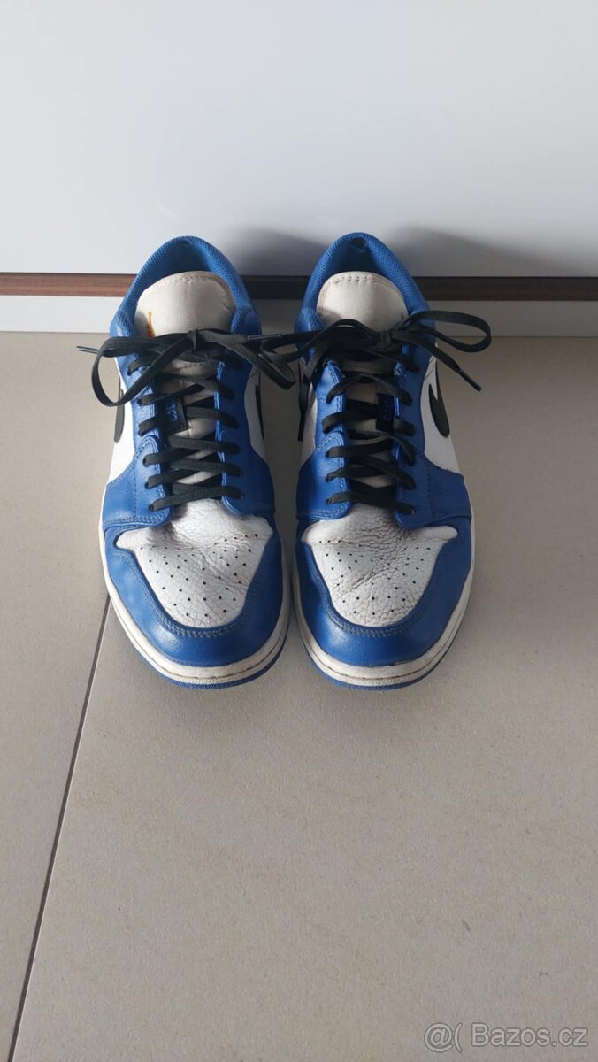 Tenisky Jordan 1 Low Hyper Royal Orange Peel (č.46) - 2