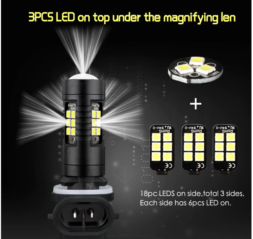 Prodám autožárovky HB4 Led H11-H8 do mlhových světel - 2