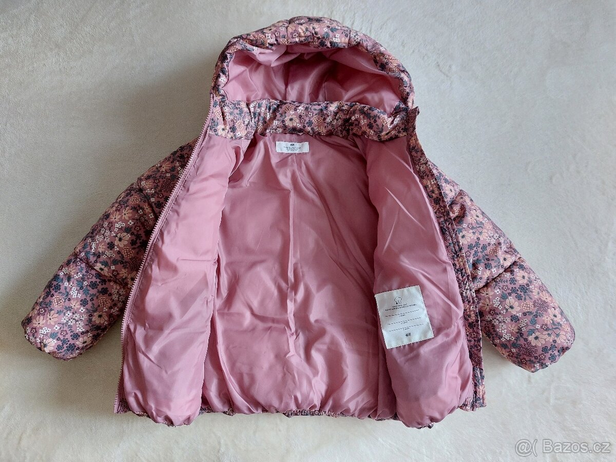 Dívčí zimní bunda H&M, vel. 122/128 - 2