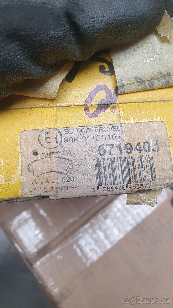 Brzdové destičky Carisma, Space star, S40, V40 - 2