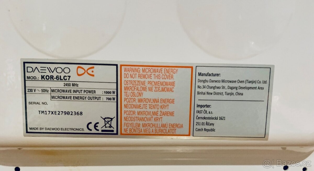 Mikrovlnná trouba-DAEVOO - 2