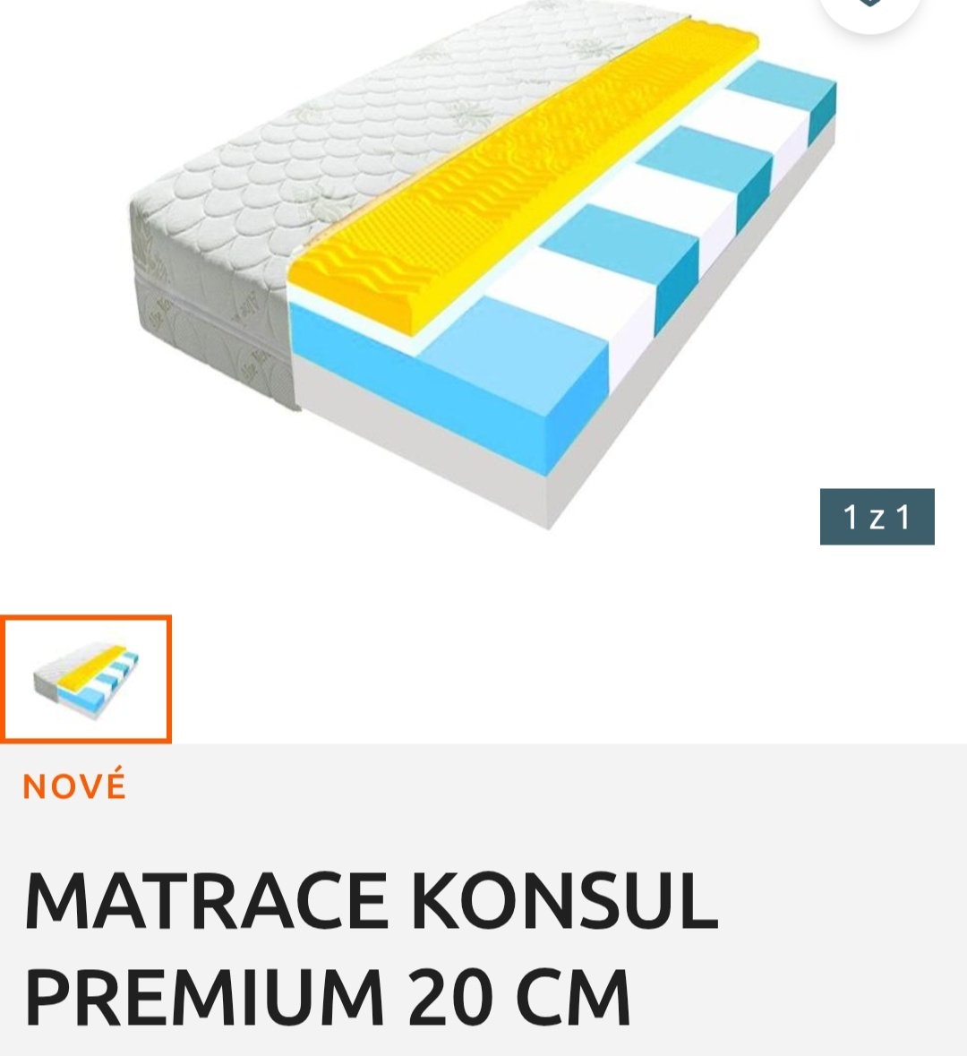 Matrace eco z paměťové pěny 20cm - 2