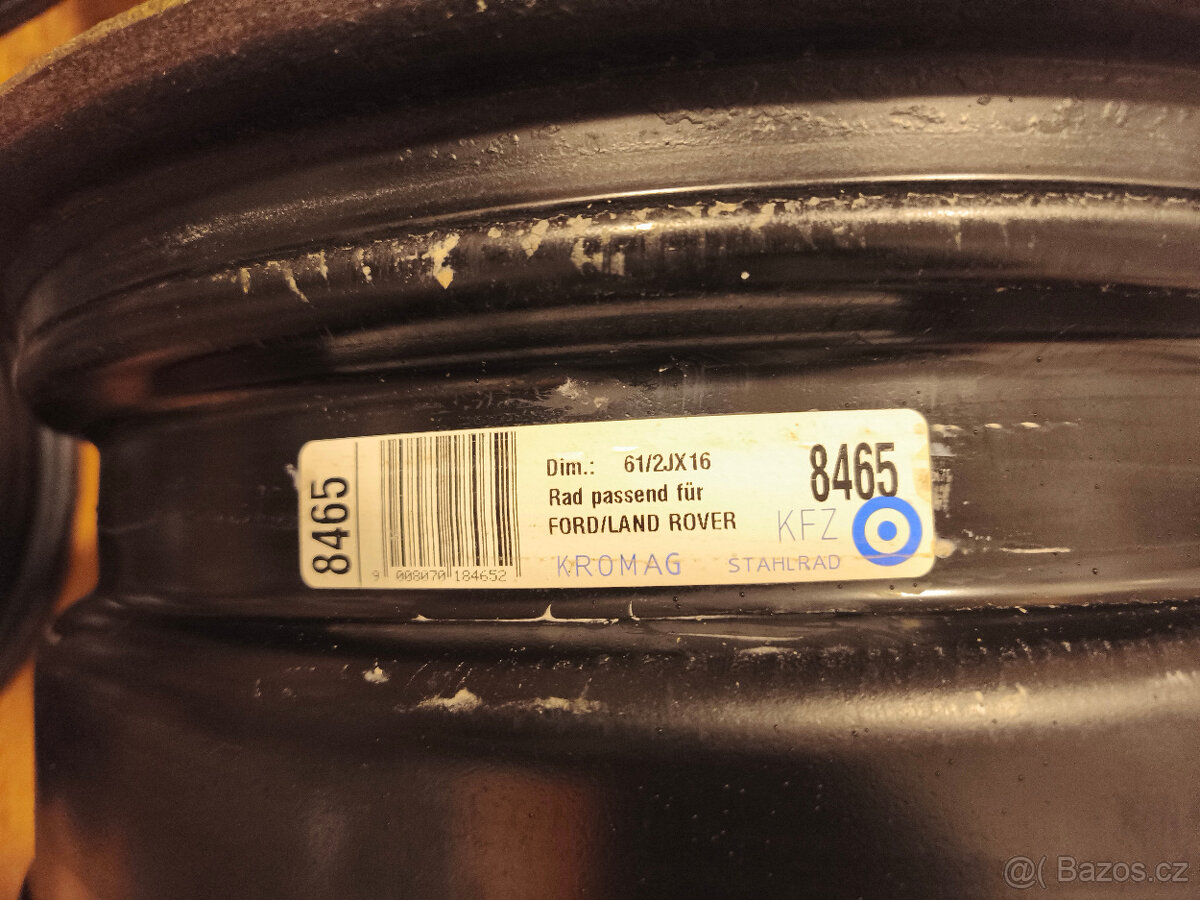 Ocelové disky 6,5Jx16 (Ford, Land Rover) - 2