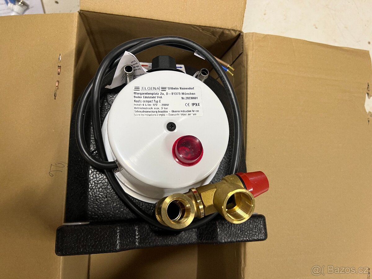 Elektrický bojler Elgena Nautic Compact E 6L/12V/200W - 2