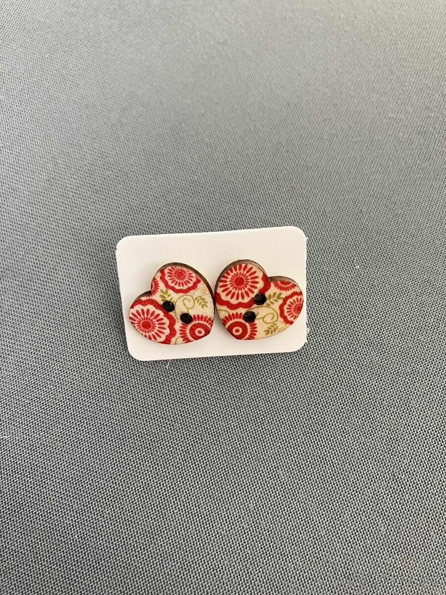 Drevene puzetove nausnice - 2