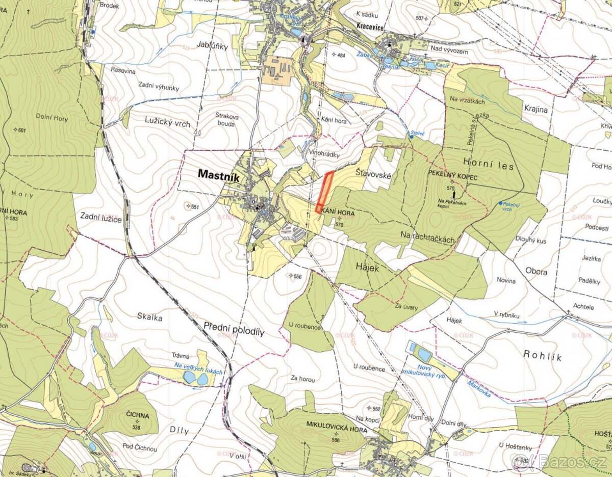 Zemědělská půda, prodej, Mastník, Třebíč - 2