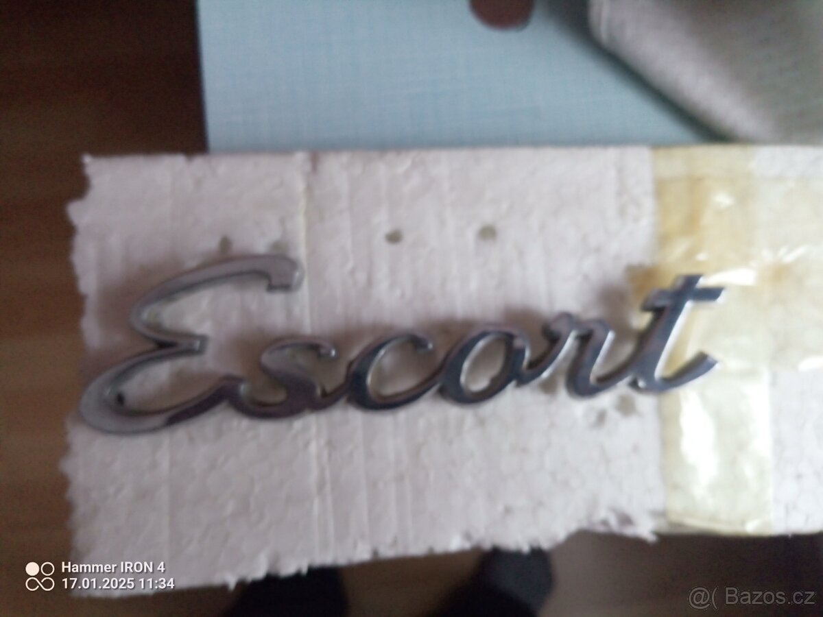 Ford Escort mk-1 nápis. - 2