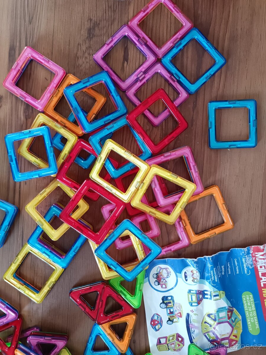 Magnetická stavebnice 100 kusů - 2