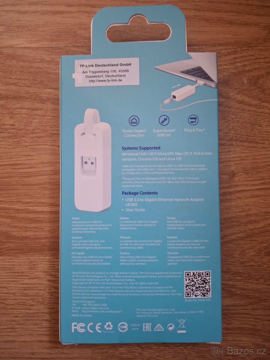 TP LINK USB 3.0 gigabitový ethernetový síťový adaptér - 2