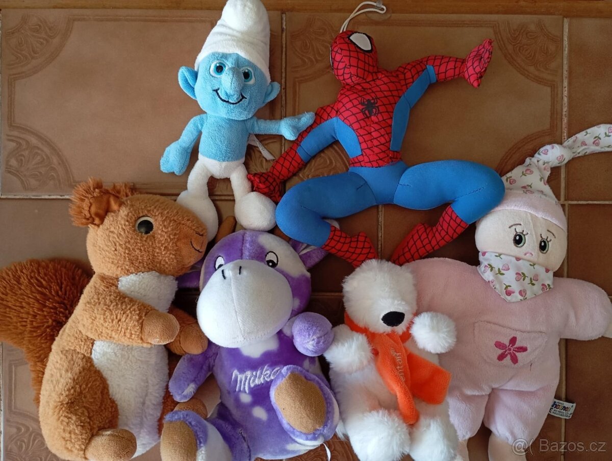 6x pěkná, jako nová, plyšová hračka, cena celkem jen 99 Kč - 2