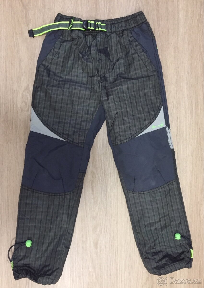 Dětské zateplené kalhoty, vel. 128 - 2