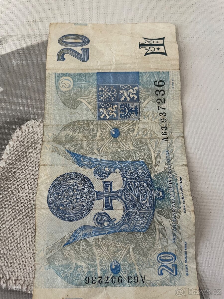 Nevzácnější 20 kč 1994 - 2
