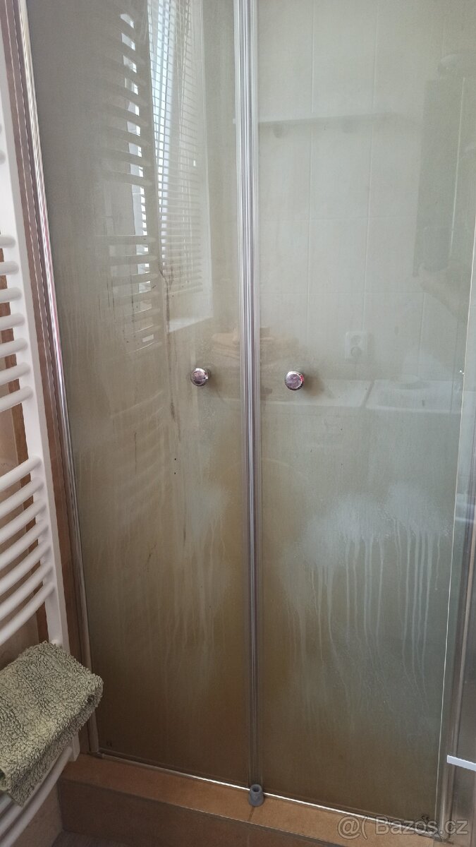 Dvojkřídlé sprchové dveře do niky 90x190cm - 2