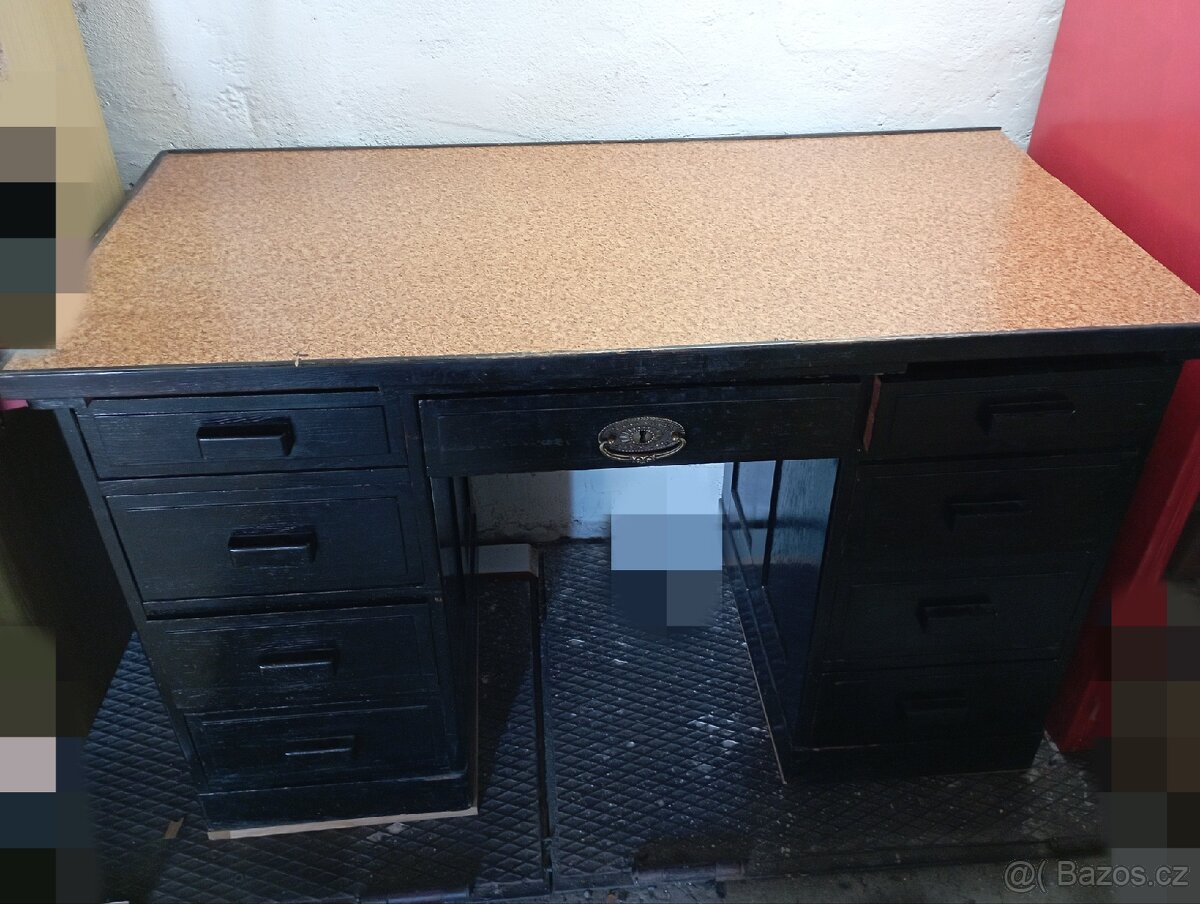 Starožitný stůl - ručně vyrobený- dřevo - 2