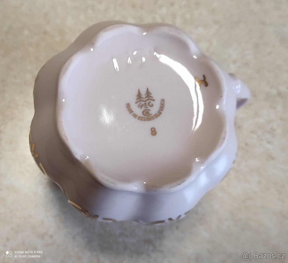 Prodám 2 hrnečky růžový porcelán - 2