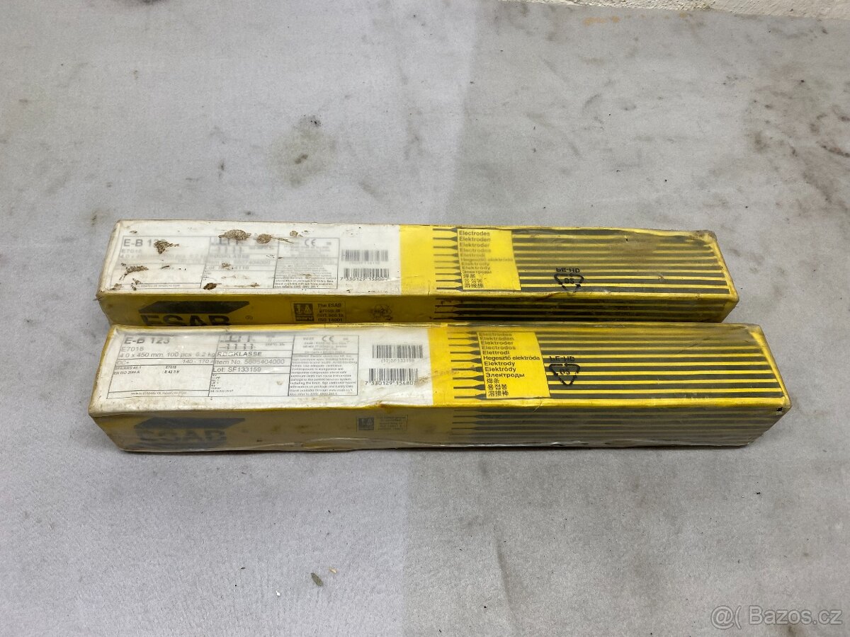 NOVÉ ELEKTRODY ESAB E-B 123, E-B 125 4x450mm 200ks - 2