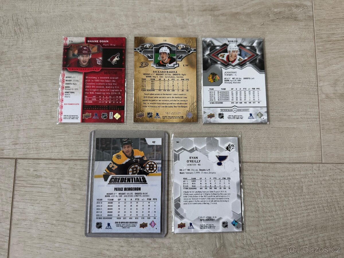 Hokejové karty v limitech - 2