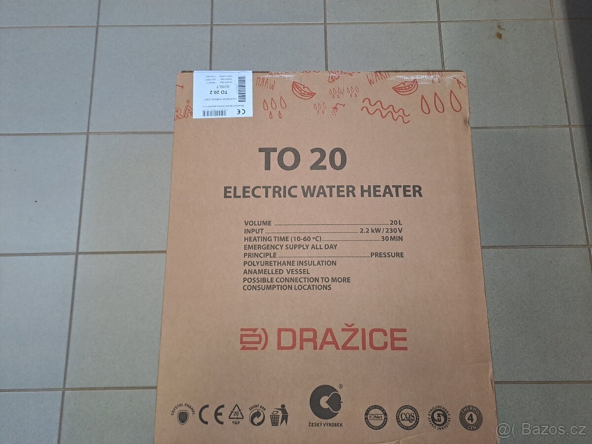 Elektrický bojler TO 20.2 svislý - 2