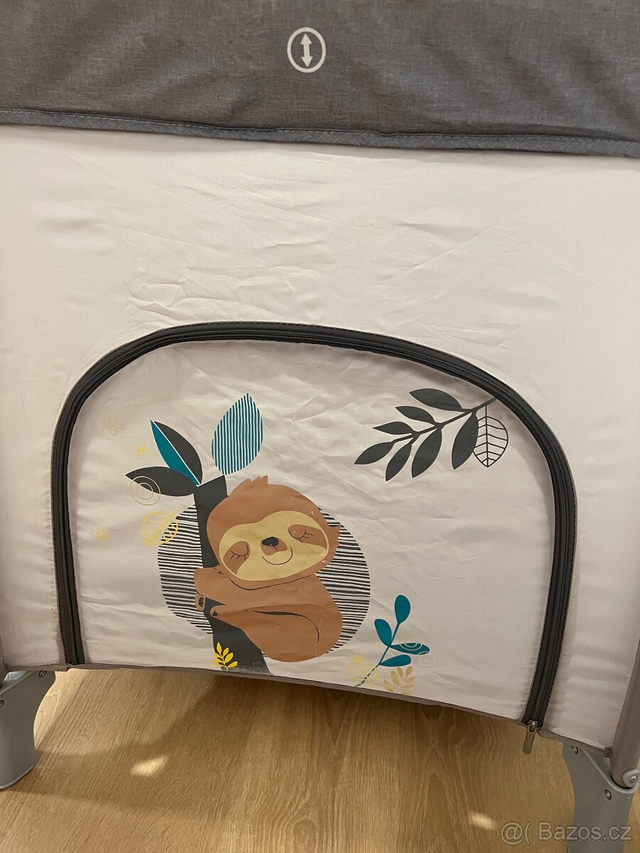 Cestovní postýlka Baby Design – šedá - 2