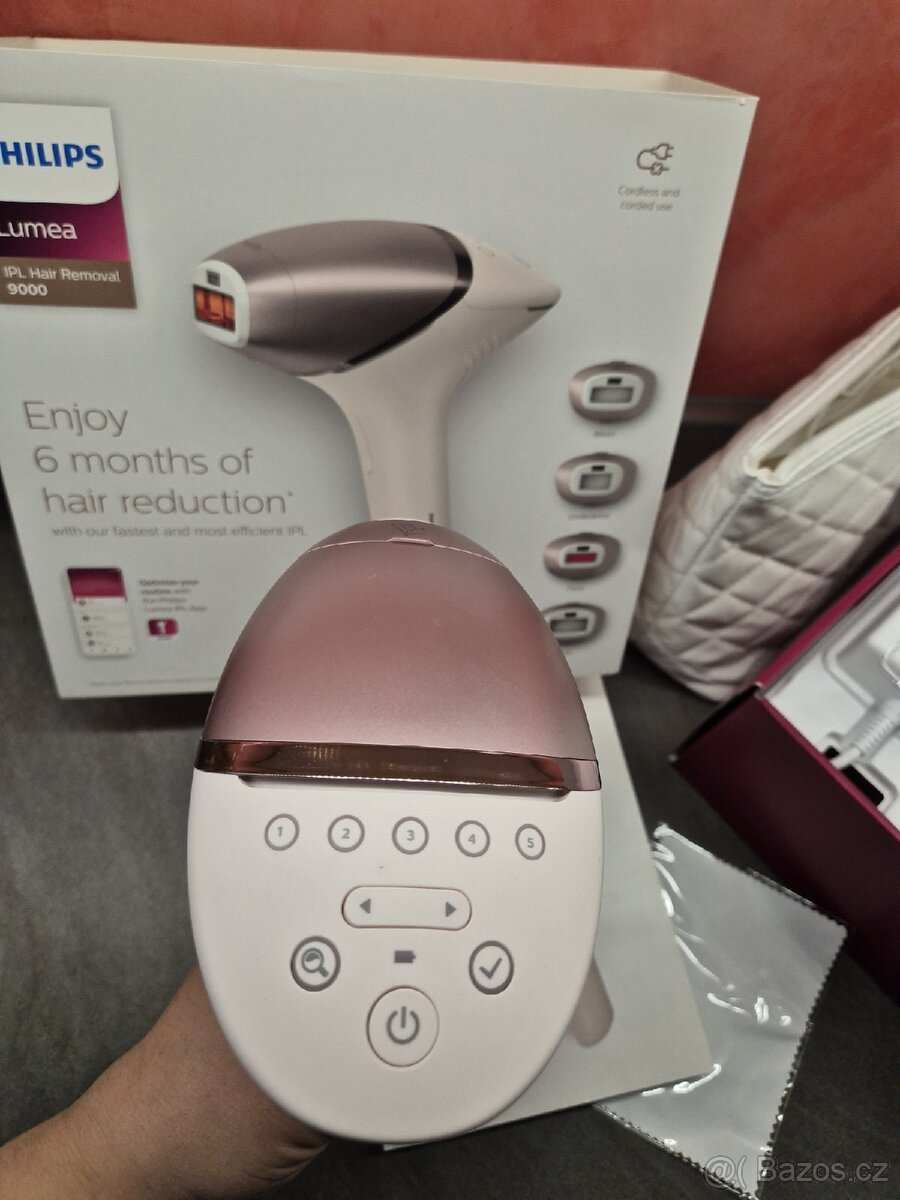 Philips Lumea IPL epilátor 9000 - růžový - 2