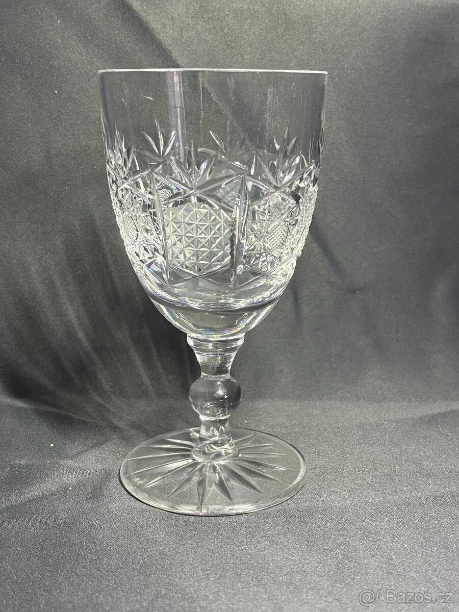 Sada 4 skleniček z broušeného skla - 2