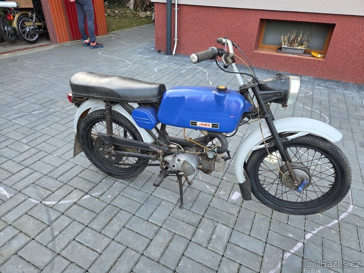 Jawa 23 Mustang bez TP, modrý 3. - 2