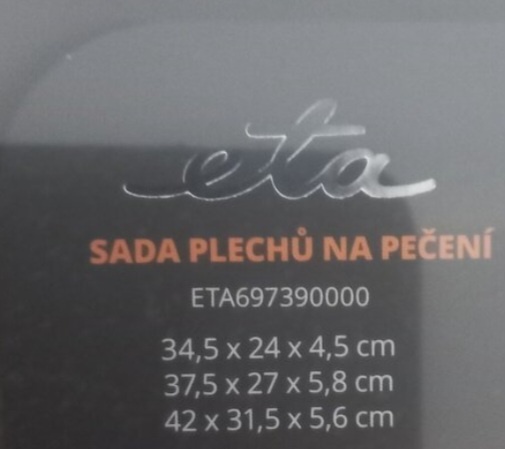 Sada plechů ETA 3ks - 2