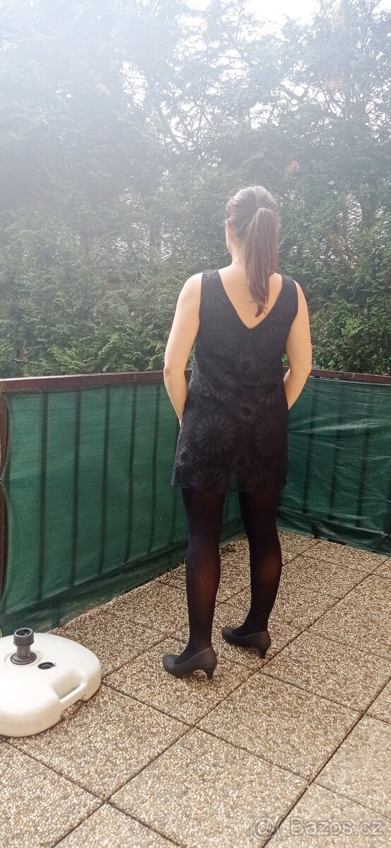 Nové černé krátké sexy šaty Desigual S-M - 2