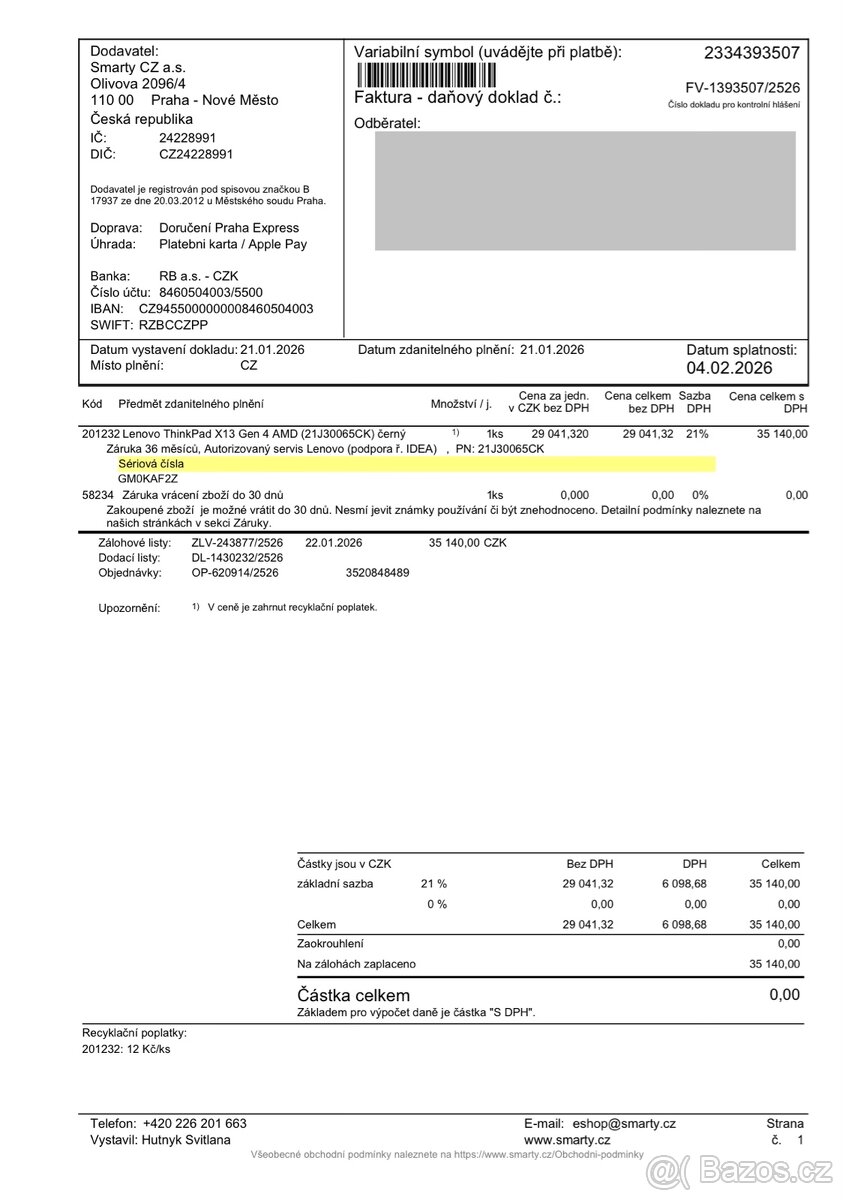 Lenovo Thinkpad X13 Gen 4 AMD Ryzen 7 Pro - 2