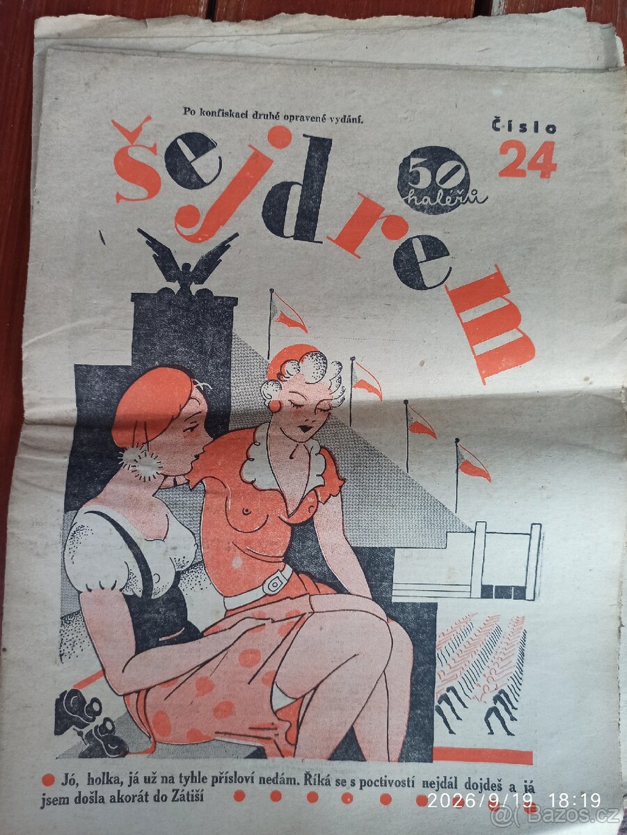 Šejdrem týdeník, starožitnost, Vintage - 2