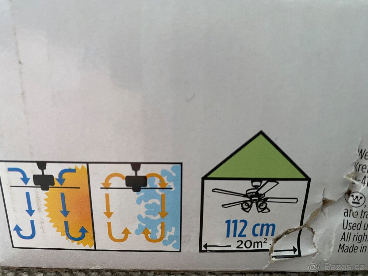 Stropní ventitalor / lustr s ovladačem - 2