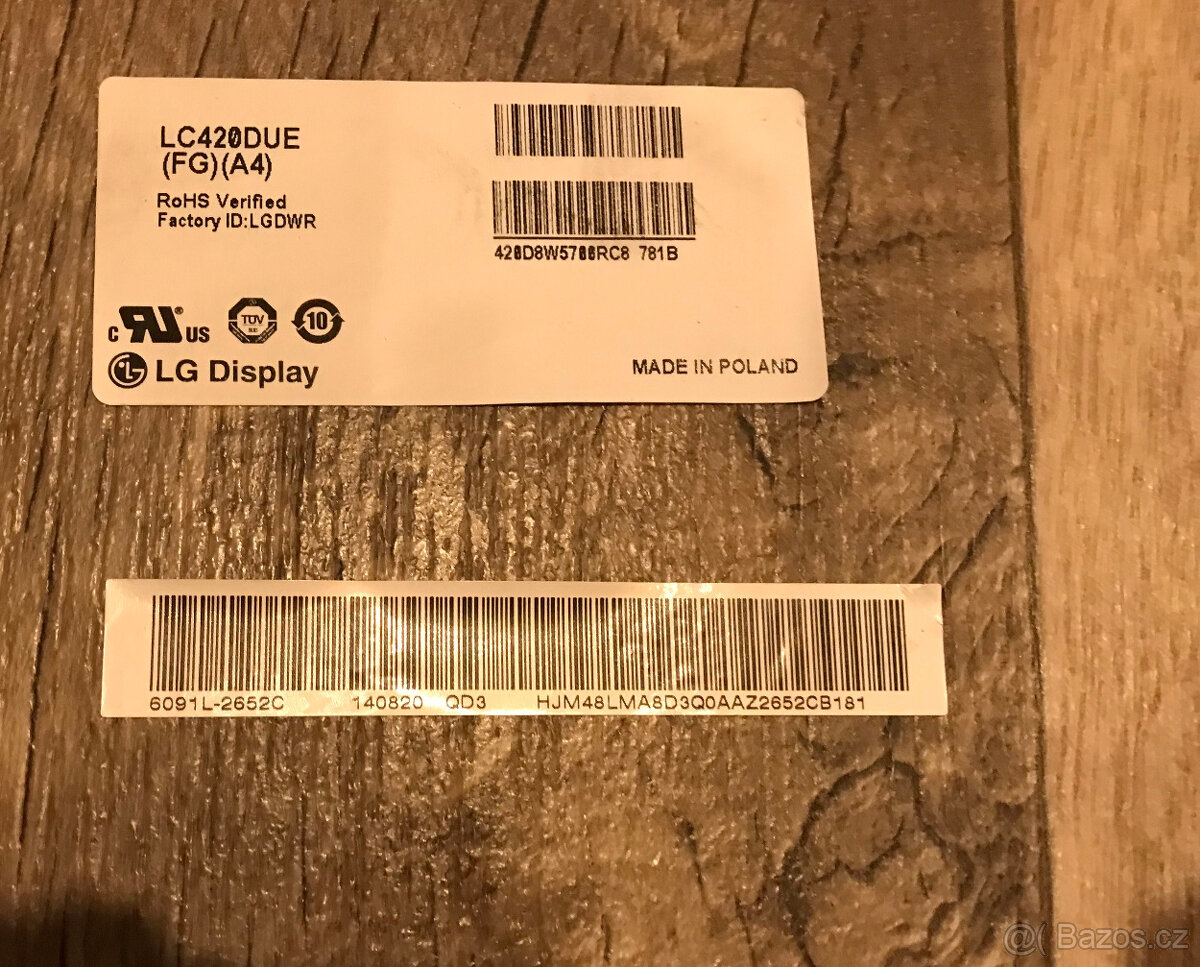 televizor LG 42LB580V náhradní díly kabel deska uchycení - 2