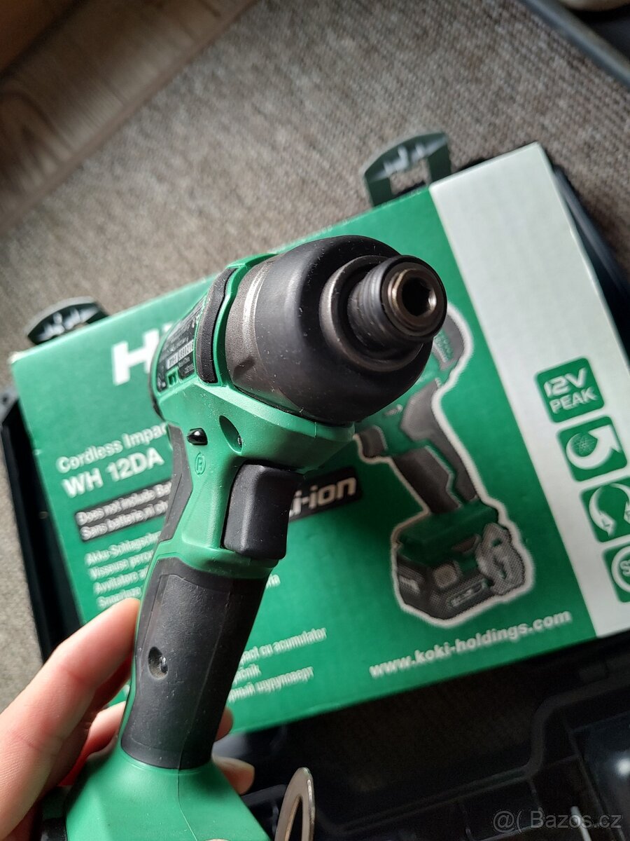 Rázový utahovák Hikoki 12V, dvě baterie, kufr - 2