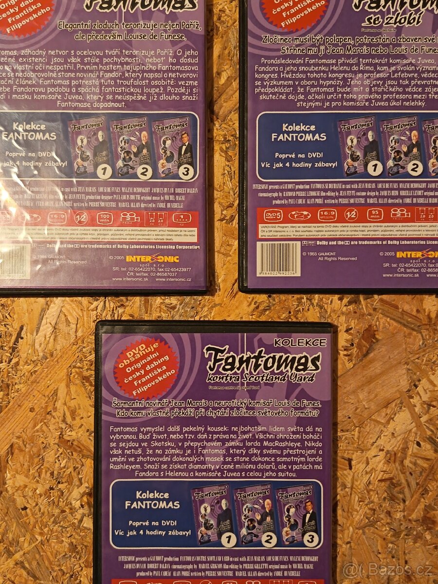DVD Fantomas Louis de Funes kolekce - 2