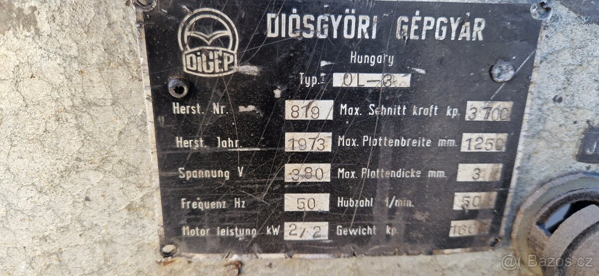 Tabulové nůžky - 2