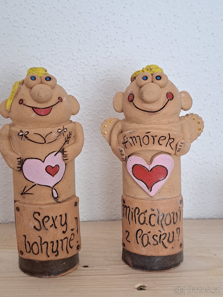 Ručně vyráběné keramické figurky – pár ❤️ - 2