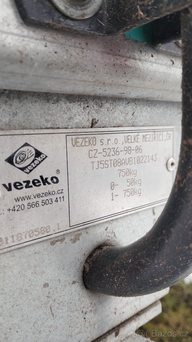 Přívěsný vozík Vezeko. - 2
